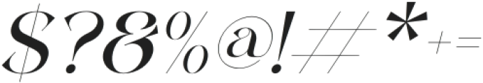 Satista Italic otf (400) Font OTHER CHARS
