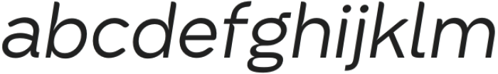 Sato Regular Slanted otf (400) Font LOWERCASE