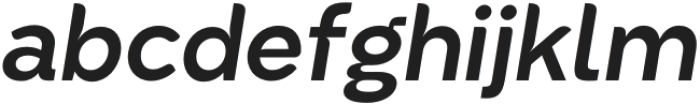 Sato Semi Slanted otf (400) Font LOWERCASE