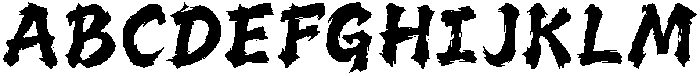 Satori Brush Regular otf (400) Font UPPERCASE