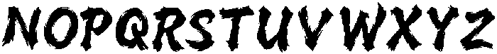 Satori Brush Regular otf (400) Font LOWERCASE