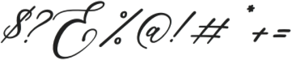 Satreva Nova Calligraphy Slanted otf (400) Font OTHER CHARS