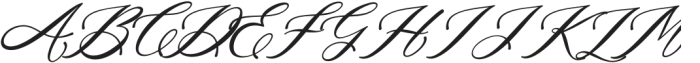 Satreva Nova Sans Oblique Calligraphy otf (400) Font UPPERCASE
