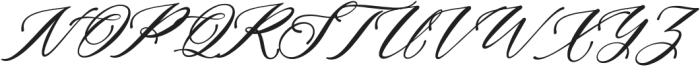 Satreva Nova Sans Oblique Calligraphy otf (400) Font UPPERCASE