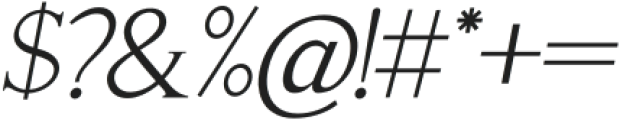 Satreva Nova Serif Oblique Ligature otf (400) Font OTHER CHARS
