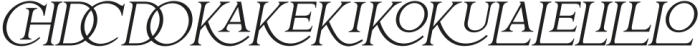 Satreva Nova Serif Oblique Ligature otf (400) Font LOWERCASE
