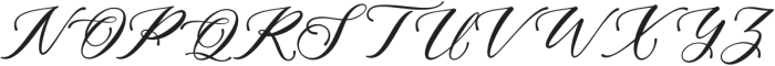 SatrevaNovaCalligraphy otf (400) Font UPPERCASE