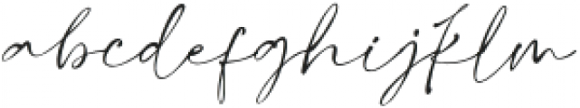Sattamy Signature Regular otf (400) Font LOWERCASE