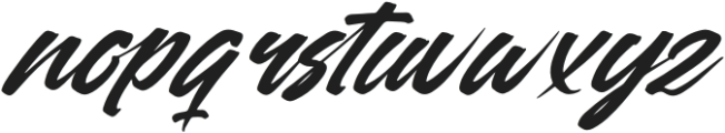 Sattyne Bregast Italic Italic otf (400) Font LOWERCASE