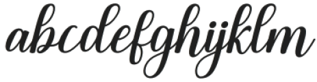 Saturday Garden Slant Regular otf (400) Font LOWERCASE