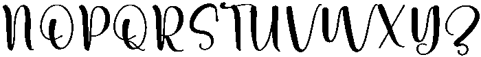 Saturday Regular otf (400) Font UPPERCASE