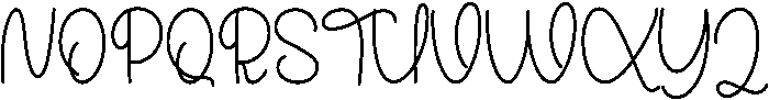 Saturday Regular otf (400) Font UPPERCASE