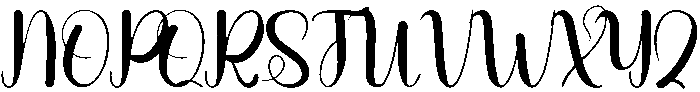 Saturday Regular otf (400) Font UPPERCASE