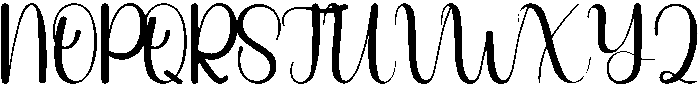 Saturday Regular otf (400) Font UPPERCASE
