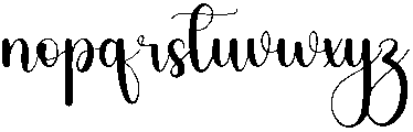 Saturday Regular otf (400) Font LOWERCASE