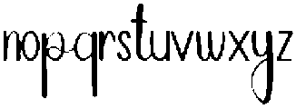 Saturday Regular otf (400) Font LOWERCASE