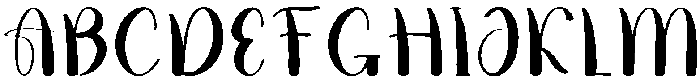 Saturday Regular otf (400) Font UPPERCASE