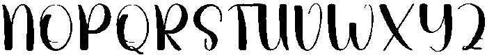 Saturday Regular otf (400) Font UPPERCASE
