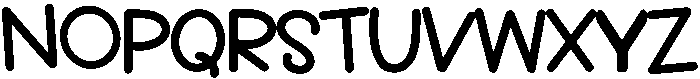 Saturday Regular otf (400) Font UPPERCASE
