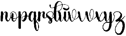 Saturday Wedding Regular otf (400) Font LOWERCASE