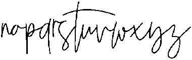 Saturday otf (400) Font LOWERCASE