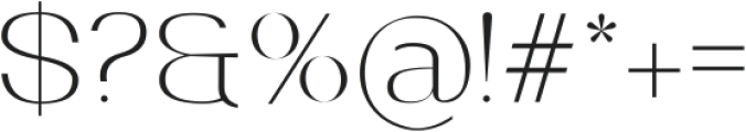 Saturnest Light otf (300) Font OTHER CHARS