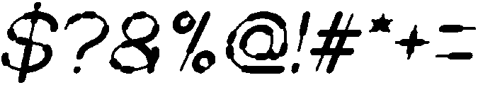 Sausage Italic otf (400) Font OTHER CHARS