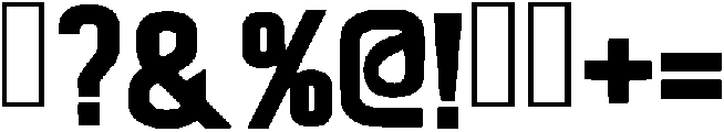 Sausage Regular otf (400) Font OTHER CHARS