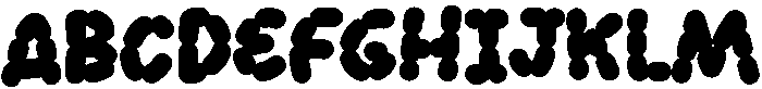 Sausage Regular otf (400) Font UPPERCASE