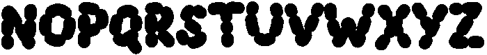 Sausage Regular otf (400) Font UPPERCASE