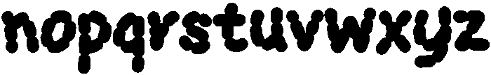 Sausage Regular otf (400) Font LOWERCASE