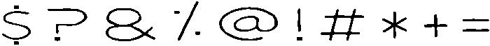 Sausalito Regular otf (400) Font OTHER CHARS
