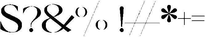 Savage otf (400) Font OTHER CHARS