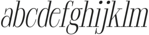 Savaira Italic otf (400) Font LOWERCASE