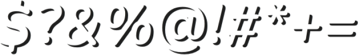 Savant Bold Italic otf (700) Font OTHER CHARS