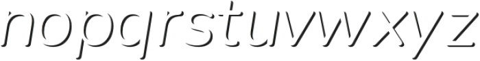 Savant Italic otf (400) Font LOWERCASE