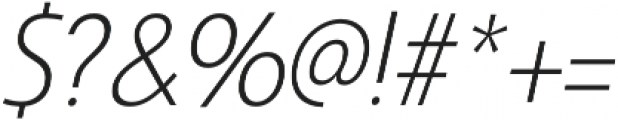 Savigny Light Cond Italic otf (300) Font OTHER CHARS