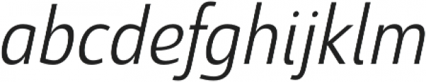 Savigny Regular Cond Italic otf (400) Font LOWERCASE
