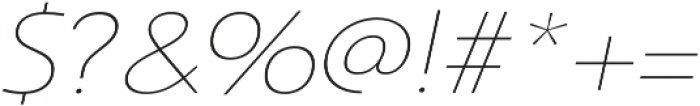 Savigny Thin Ext Italic otf (100) Font OTHER CHARS