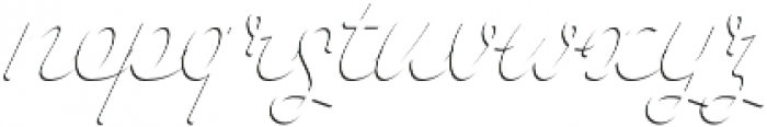 Savoiardi - shadow script otf (400) Font LOWERCASE