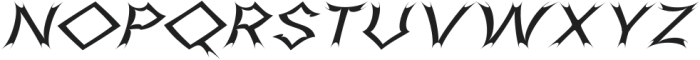 Sawtooth-Regular Italic otf (400) Font UPPERCASE