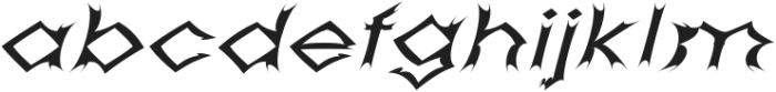 Sawtooth-Regular Italic otf (400) Font LOWERCASE