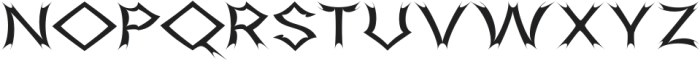 Sawtooth-Regular Regular otf (400) Font UPPERCASE