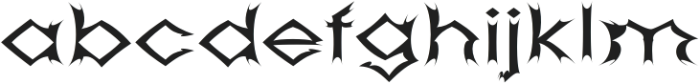 Sawtooth-Regular Regular otf (400) Font LOWERCASE