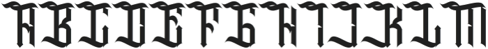 Saxterun Regular otf (400) Font UPPERCASE
