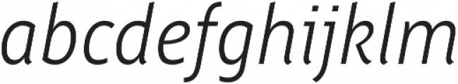 Saya FY Light Italic otf (300) Font LOWERCASE