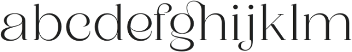 Saylist Extralight otf (200) Font LOWERCASE