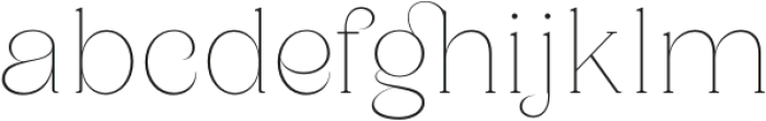 Saylist Hairline otf (100) Font LOWERCASE