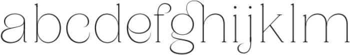 Saylist Hairline ttf (100) Font LOWERCASE