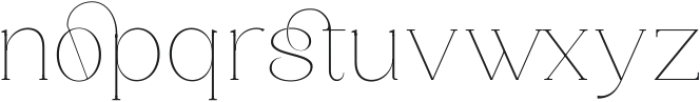 Saylist Hairline ttf (100) Font LOWERCASE